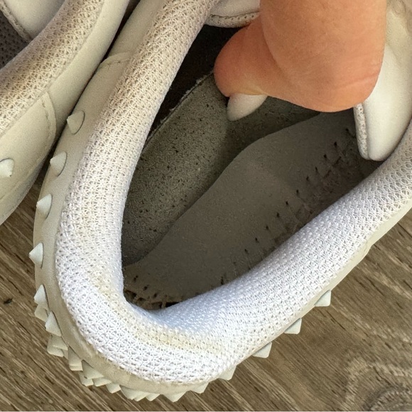 Adidas Studded Spikes White Superstars Sneakers 6 - Picture 10 of 12